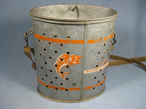 Vintage Old Pal Woodstream Airbreather Minnow Bucket with Carry Handle - Picture 15 of 17