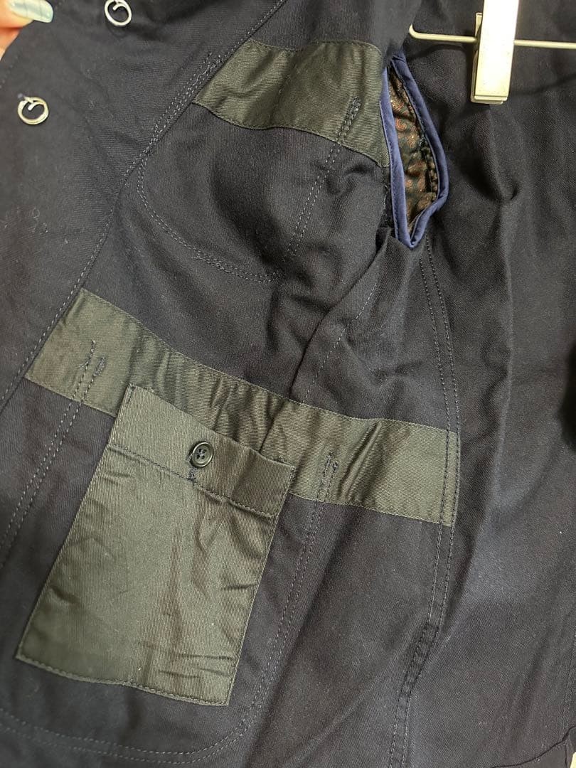 FWK Engineered Garments Navy Elbow Patch Jacket S… - image 7