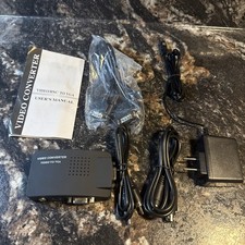 BNC to VGA Converter S-Video to VGA Monitor Signal Adapter Box
