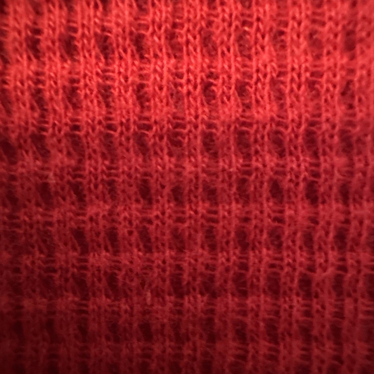 Polo Ralph Lauren Men's Long Sleeve Red Waffle Knit Thermal Shirt