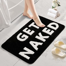 Get Naked Bath Mat Fun Bathroom Rugs Soft Non Slip Cute Bath Rugs Funny Bathr...