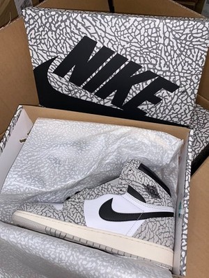 Nike Air Jordan 1 Retro High OG White Cement - US 12.5 - EU 46 2/3 - NEU