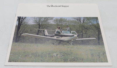 1980's THE BEECHCRAFT SKIPPER Vintage Aircraft Dealer Sales Brochure airplane