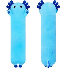 Long Axolotl Plush Pillow, 43  Cute Axolotl Stuffed Animals Toy Soft Kawaii P...