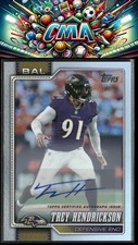 2026 Topps Flagship #39 Trey Hendrickson Auto Rainbow Foil