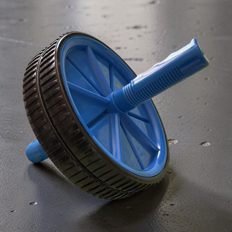 Blue/Black Ab Roller Wheel Non-Slip Plastic Abdominal Gym Training Home Use