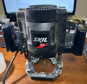 SKIL Model 1823 Plunge Router 25,000 RPM - Tested and Works - U.S.A.