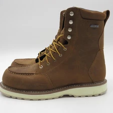 Danner Boots Mens Size 11.5 Brown Cedar River 8in Moc Toe Waterproof Work 14302