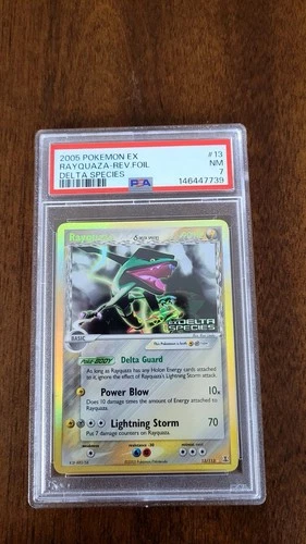 Pokémon Rayquaza EX Delta Species #13 Reverse Foil Holo Rare 2005 PSA 7 NM