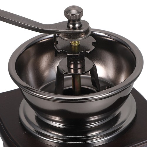  Wooden Manual Coffee Grinder - Vintage Style Hand Coffee Mill Burr For Press - Zdjęcie 4 z 12