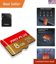 Durable 8GB Micro TF Memory Card with Adapter and Rapid Data Transfer Speeds