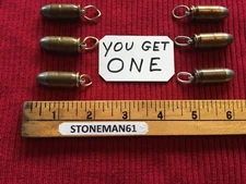 WW1  BULLET  PENDANT 1918 Dated   Keyring Safe Empty Gun Part USA ONLY Read Desc