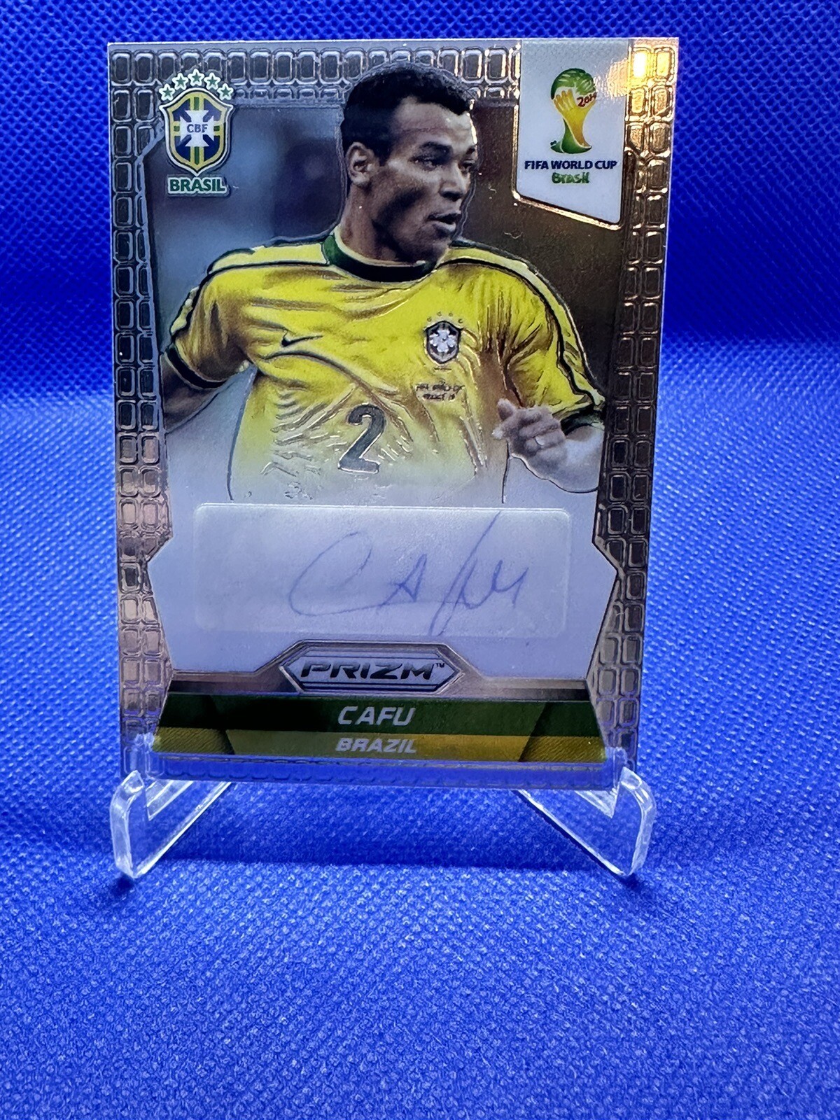 2014 Panini PRIZM Soccer WORLD CUP CAFU AUTO Brazil