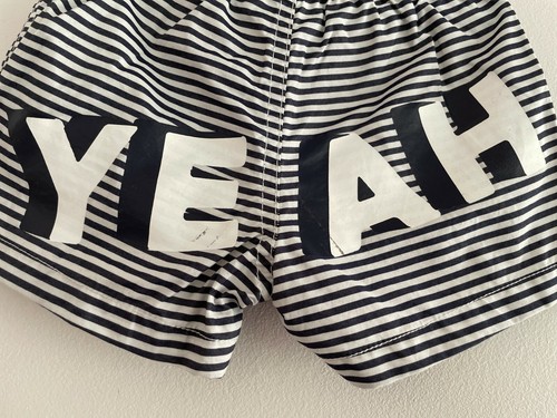 Brand New: Seed Heritage YEAH logo Navy / White Swim Shorts (SIZE 2) - Picture 8 of 8