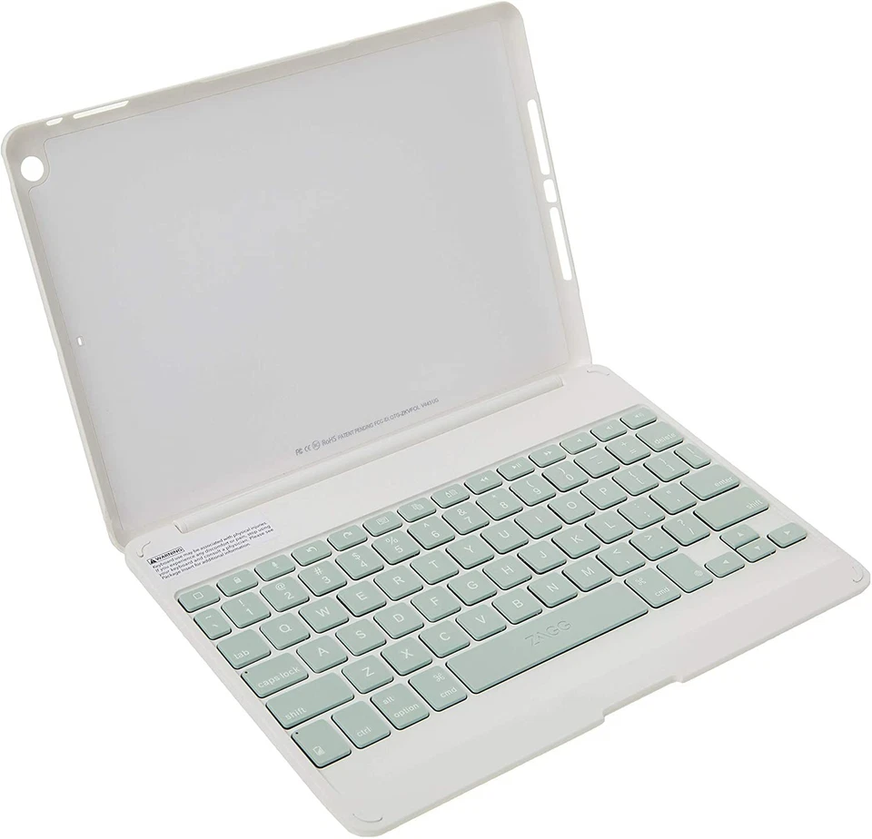 Zagg Type Wireless Keyboard Folio Cover Case iPad 6 2018 A1893, A1954 9.7" Sage - Image 2 of 4