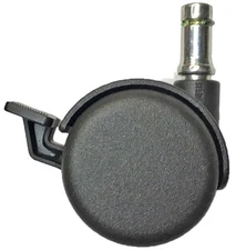 Office Chair Caster | Manual Brake | 7/16 x 7/8 Grip Ring Stem | Set of 5