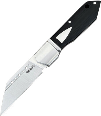 Begg Knives Bullet Train Slip Joint Black G10 Folding 14C28N Pocket Knife 036