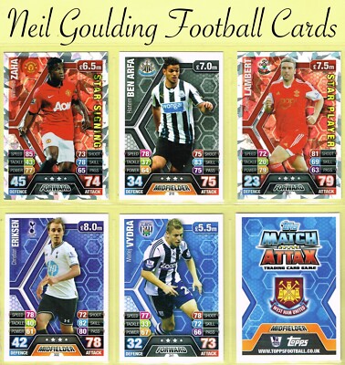 Topps MATCH ATTAX 2013-14   PREMIER LEAGUE   Fußballkarten #181 bis #360