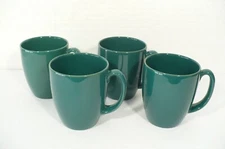 4 Corelle Mug Stoneware Hunter Green Coffee Cup 10 oz Corning Thailand