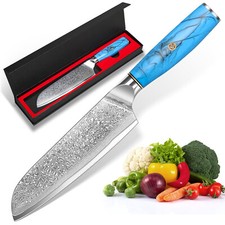 Damascus Knife 7" Professional Santoku Knife - VG10 67 Layer Damascus Steel