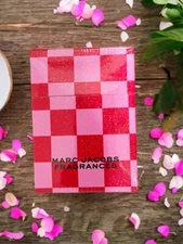 MARC JACOBS Fragrances Pink And Red Checkered Playing Cards New Sealed