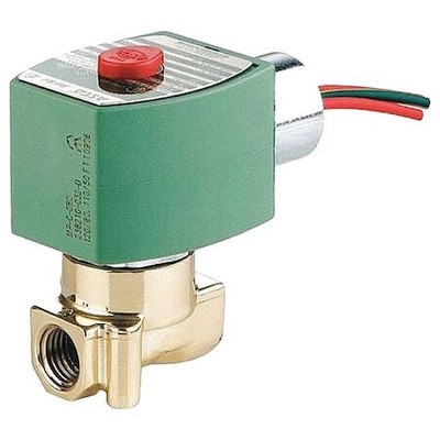Redhat 8262H208lf 24/Dc 24V Dc Brass Solenoid Valve, Normally Closed, 1/4 In