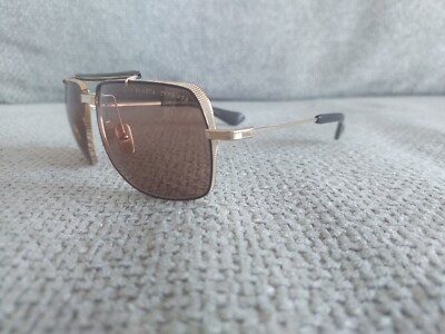 DITA SYMETA DTS126 02 TYPE-403 Sunglasses Black & Gold Dark Brown Lens 62-16