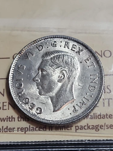 1937 Canada 🇨🇦 25c Silver Quarter ICCS Graded AU58 George VI Era Nice Details