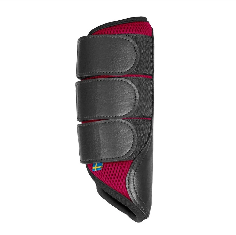 Back on Track Mesh Brush Boots Weinrot Gr. S-XL - Bild 2 von 2