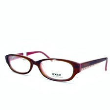 Bongo Eyeglasses B Tamiko BRN Brown Red Oval Full Rim Frames 48[]15 135 mm