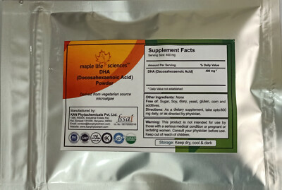DHA Powder Docosahexaenoic Acid OMEGA-3 Pure & High Quality