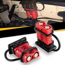 2x 175a Battery Quick Connect Disconnect Cable Plug Winch Terminal Connector Kit