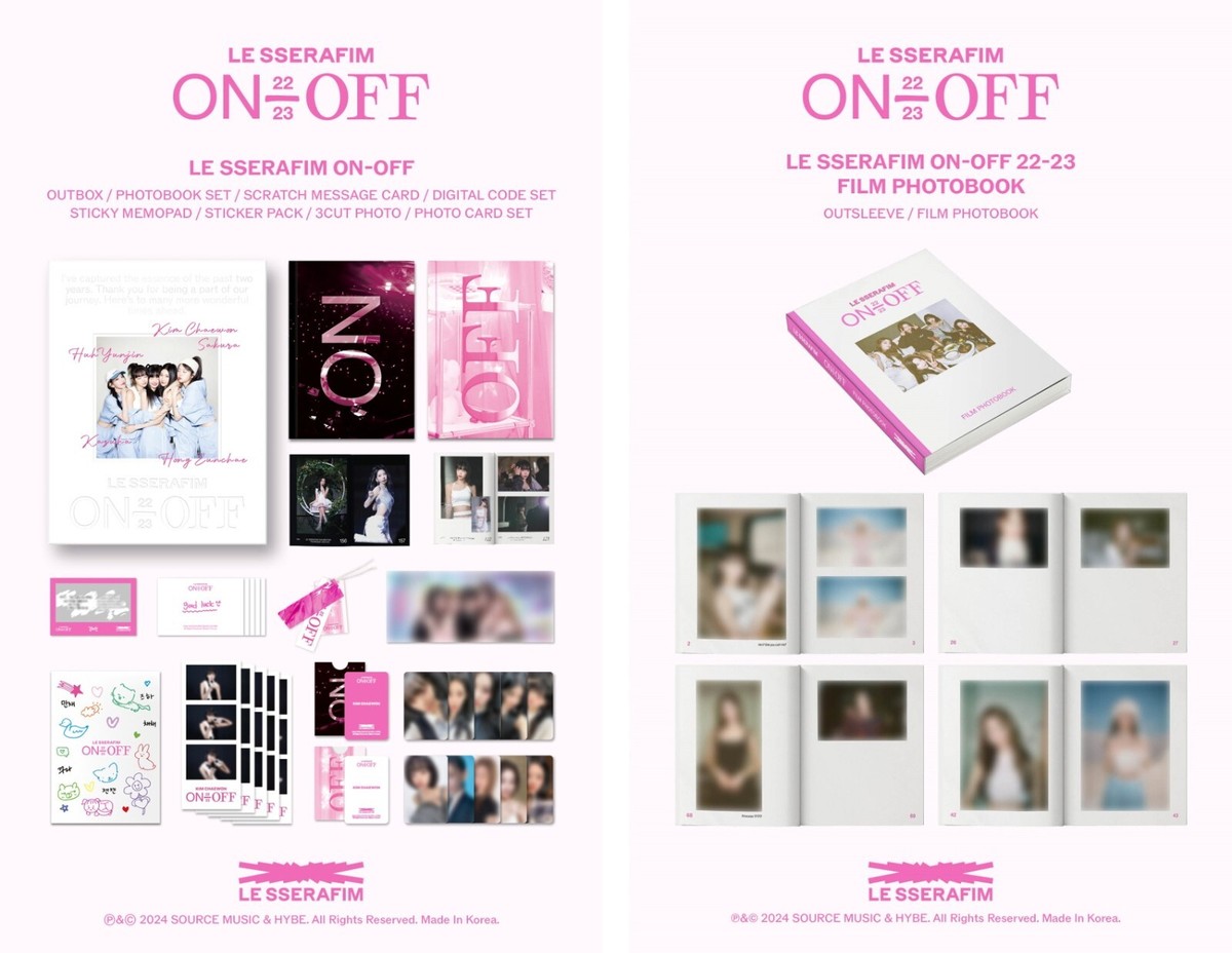 LE SSERAFIM 'ON-OFF' 22-23 新品 未開封 LE SSERAFIM ON-OFF 22-23 PHOTOBOOK SET + Extra Photocards