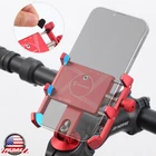 2IN1 360° Aluminum Motorcycle Bike Bicycle GPS Cell Phone Holder Handlebar Mount