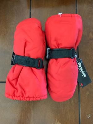Childs Mittens Thinsulate 40 Gram NWT Red/Black