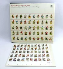 1982 Birds & Flowers of the Fifty States Commemorative Stamp Book Collection