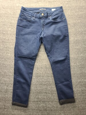 Mavi Jeans Womens 29x28 Alexa Skinny Fit Tapered Leg Mid Rise Dark Wash Stretch