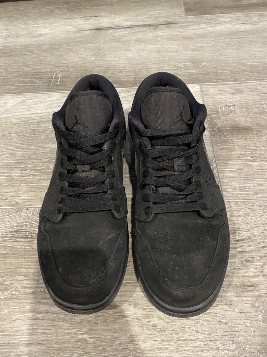 2019 Nike Air Jordan 1 Low Triple Black Suede 553558-056 2019 Nike Air Jordan 1 Low Triple Black Suede 553558-056
