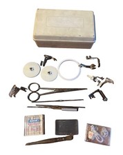 💚 Scatola accessori piedini ricambi macchina per cucire NECCHI vintage Aghi ‘70