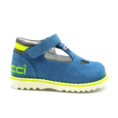 Scarpe primi passi da bambino Balducci sandali chiuso bimbo a strappo in  pelle | eBay