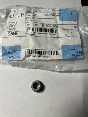 Genuine BMW 11 mm Hex-Head Nut & Washer M7 x 1.00 mm 07129905541  
