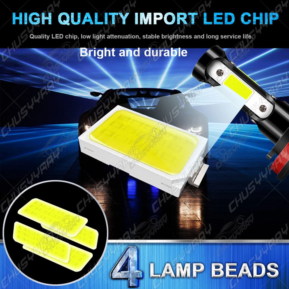 Combo faros LED + bombillas antiniebla 6x 6000K para Pontiac GTO 2004 2005 2006 Foto 3 de 4