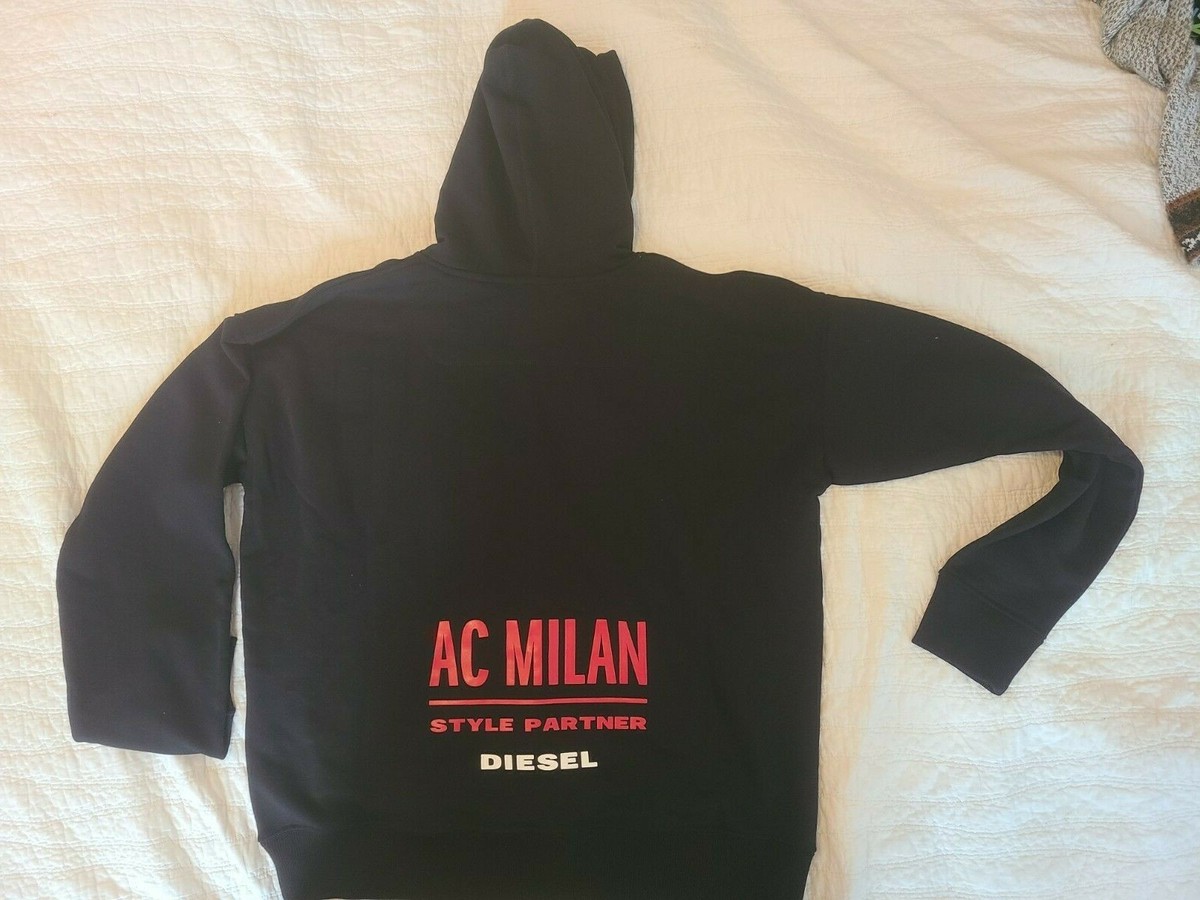 Diesel AC Milan Mens Hoody Special Colection Black XL | eBay