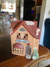 Americana Collectibles Sweet Shop Christmas Village Illuminated Porcelain House