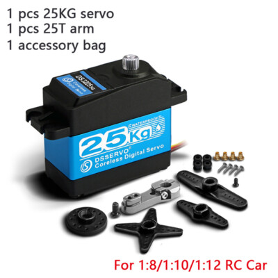 Hohe Drehmoment RC Digital Servo Motor 180°  bis 360° Grad Wasserdichte 25/35 Kg