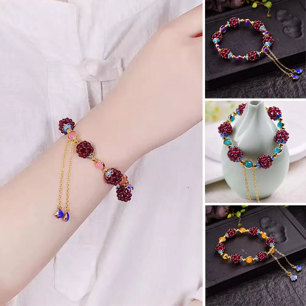 Garnet bangle best sale bracelet