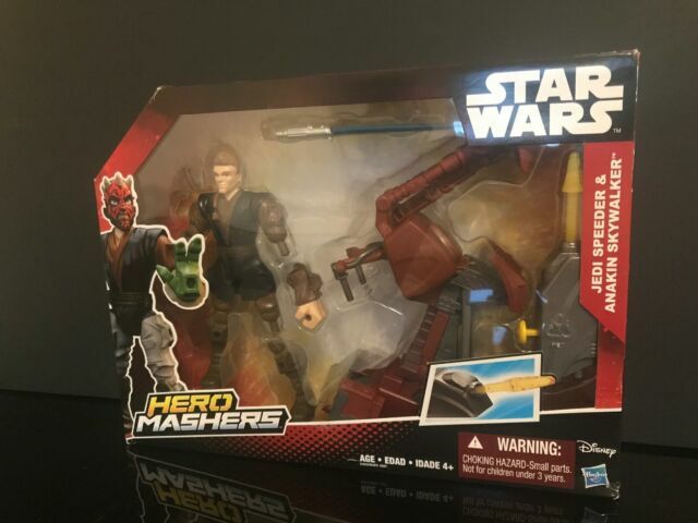 star wars hero mashers jedi speeder and anakin skywalker