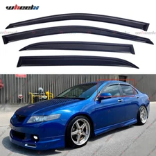 Fits 2003-2007 Honda Accord Sedan Side Window Visors Rain Sun Guard Vent 4Pc/Set