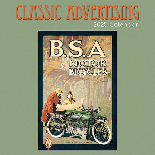 CLASSIC ADVERTISING - 2025 CALENDAR - BRAND NEW - 889839 - Imagen 1 de 2