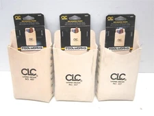 CLC Custom Leathercraft 407 4-1/2" x 7-1/2" OAL All Purpose Pouch - Lot of 3